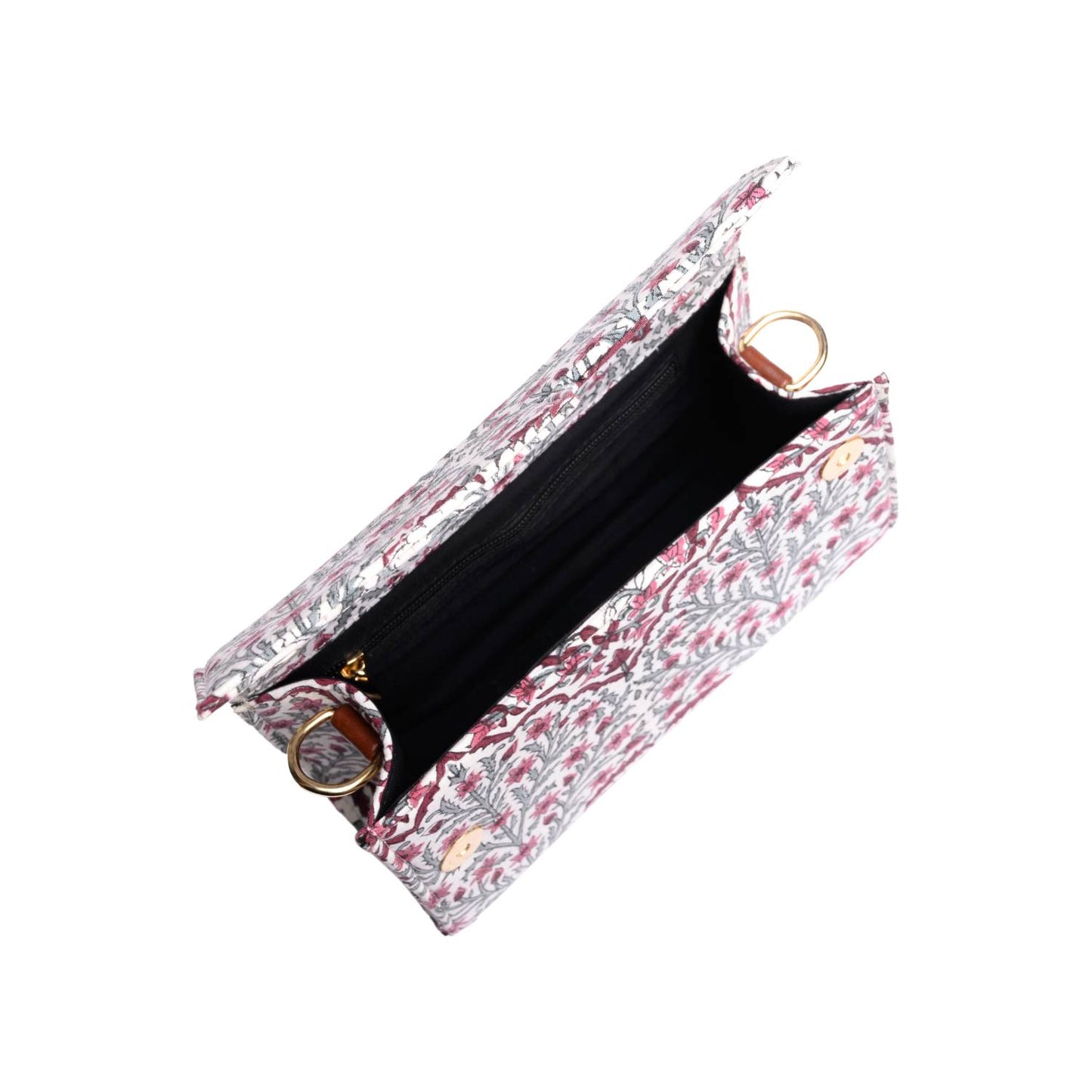 TESSELLATION BOUQUET HAND BLOCK COTTON PRINTED BOX BAG