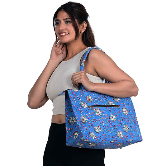 OCTOPUS COTTON PRINTED TOTE BAG