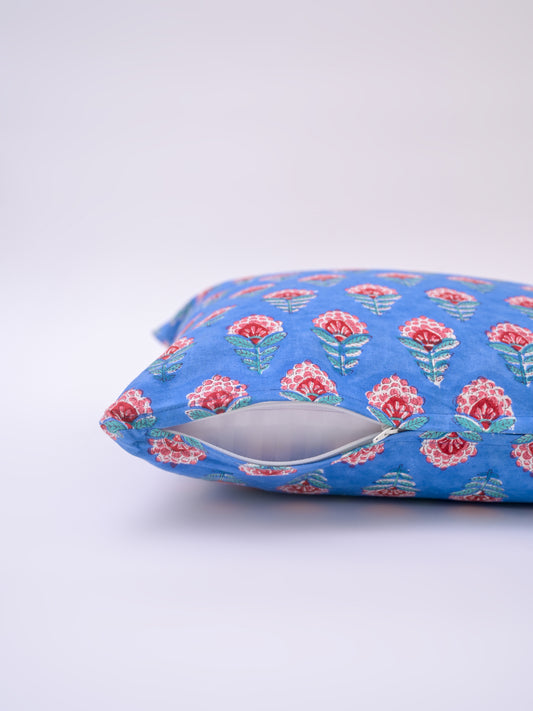 XANTHE FLORAL - COTTON PRINTED SQUARE CUSHION COVER