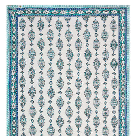CALICO BUTTA SINGLE BEDCOVER – TURQUOISE