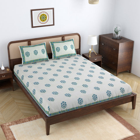 BOUQUET DOUBLE BEDCOVER WITH PILLOW