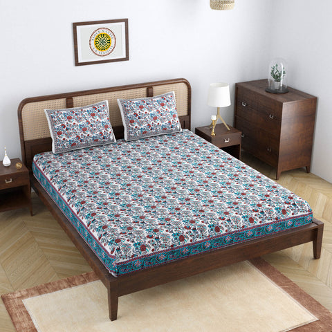 TROPICAL BLOOMING DOUBLE BEDCOVER