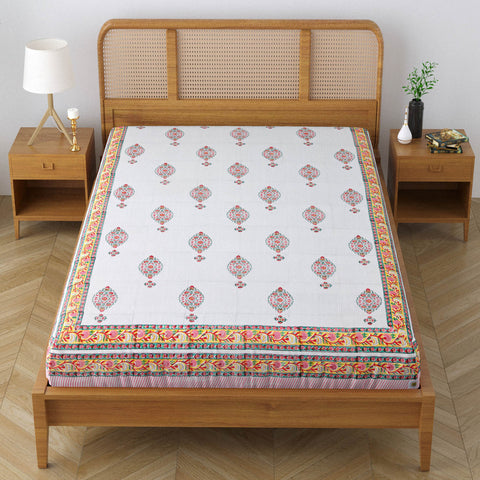 CALICO BUTTA SINGLE BEDCOVER