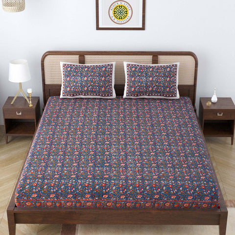 LOTUS IN MOON DOUBLE BEDCOVER PILLOW