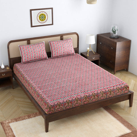 LOTUS TESSILATION DOUBLE BEDCOVER PILLOW