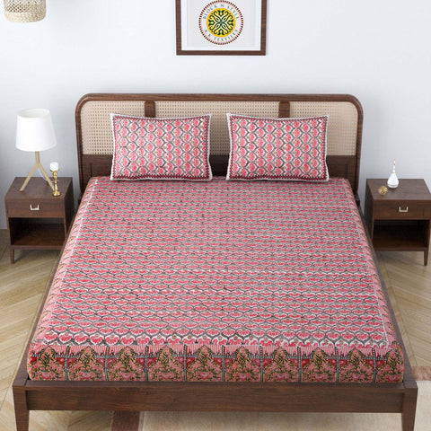 LOTUS TESSILATION DOUBLE BEDCOVER PILLOW