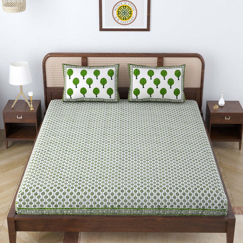 RAKHI BUTTI BEDCOVER WITH PILLOW
