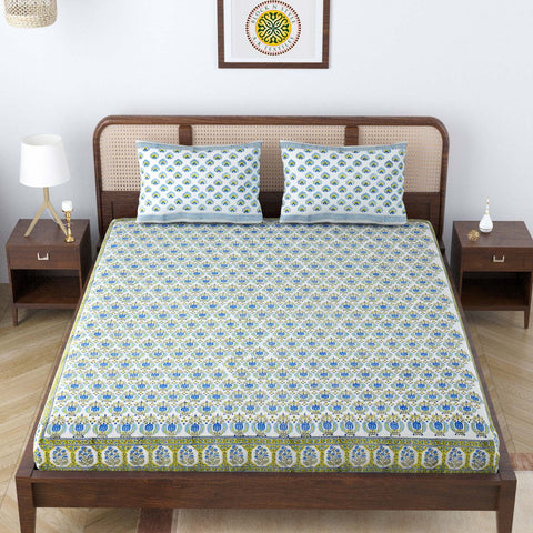 POMEGRANATE DOUBLE BEDCOVER WITH PILLOW
