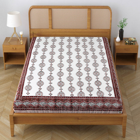 CALICO BUTTA SINGLE BEDCOVER – RED