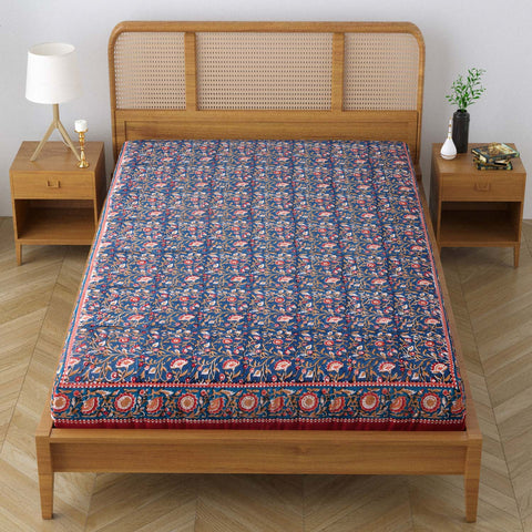 LOTUS IN MOON SINGLE BEDCOVER