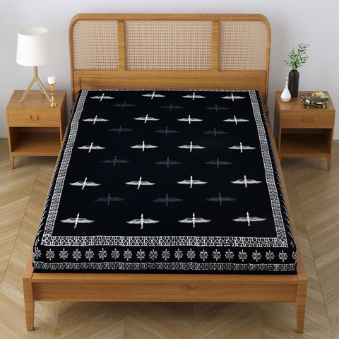 JATYU SINGLE BEDCOVER- WHITE