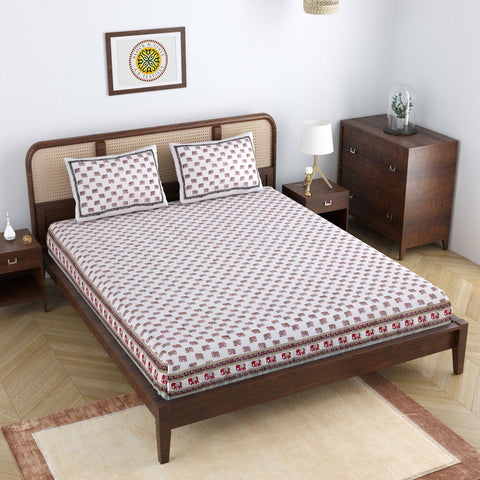 ELEPHANT DOUBLE BEDCOVER WITH PILLOW