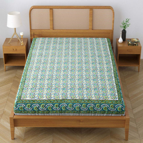 BETEL JAL SINGLE BEDCOVER _ GREEN