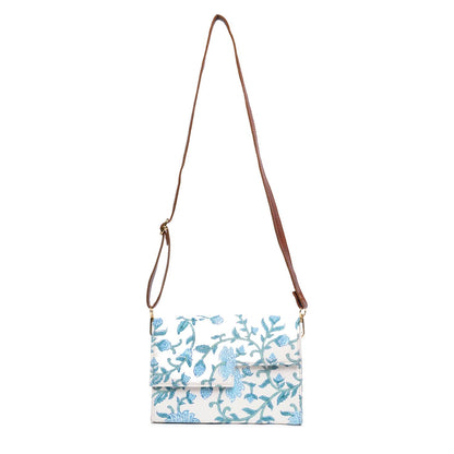 EARTH LOTUS JAAL COTTON PRINTED BOX BAG