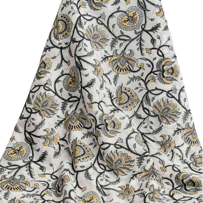 BLOCK PRINTED COTTON FABRIC BETEL JAAL 2