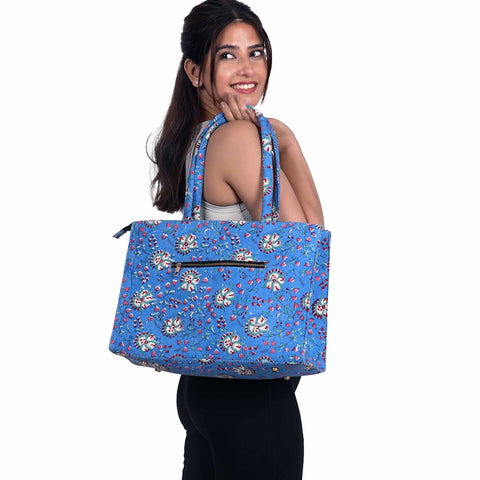 OCTOPUS COTTON PRINTED TOTE BAG