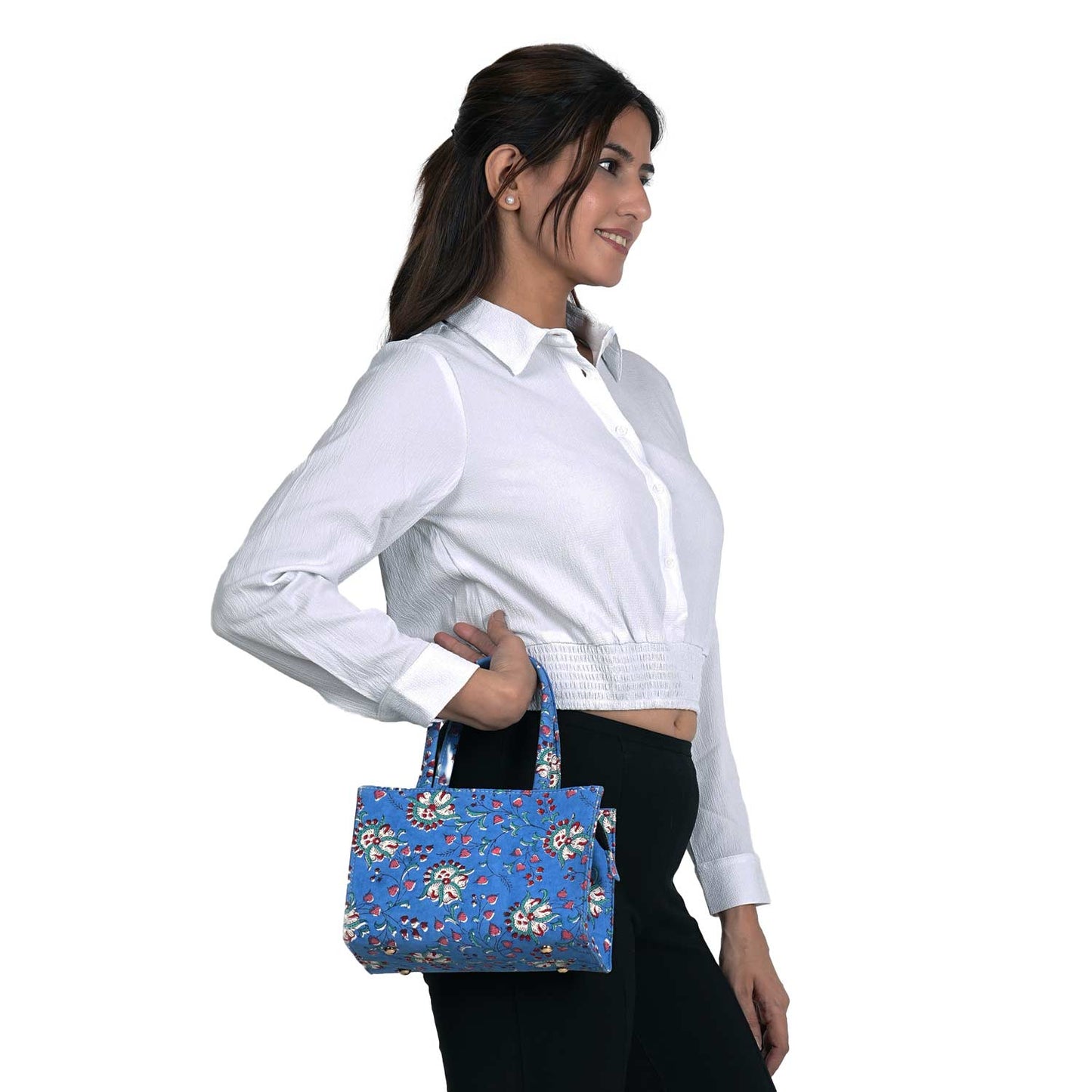 OCTOPUS COTTON PRINTED TOTE WITH SLING BAG
