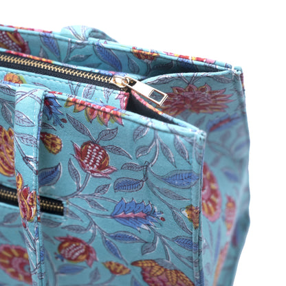 POMGRANATE WORLD COTTON PRINTED TOTE BAG