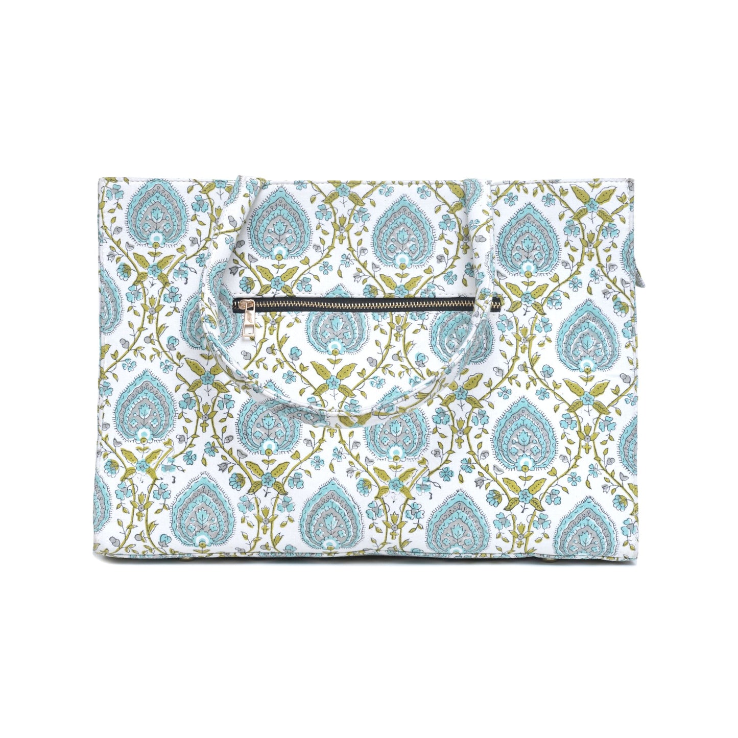 PEEPAL LEAF COTTON PRINTED TOTE BAG