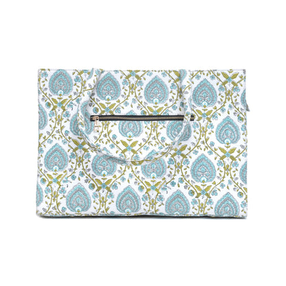 PEEPAL LEAF COTTON PRINTED TOTE BAG