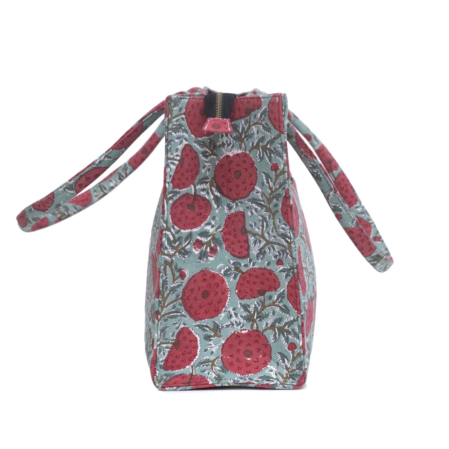 MARRY GOLD COTTON PRINTED TOTE BAG