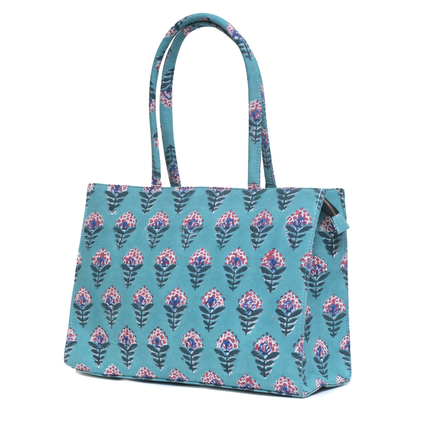 SNAKE CHARM COTTON PRINTED TOTE BAG