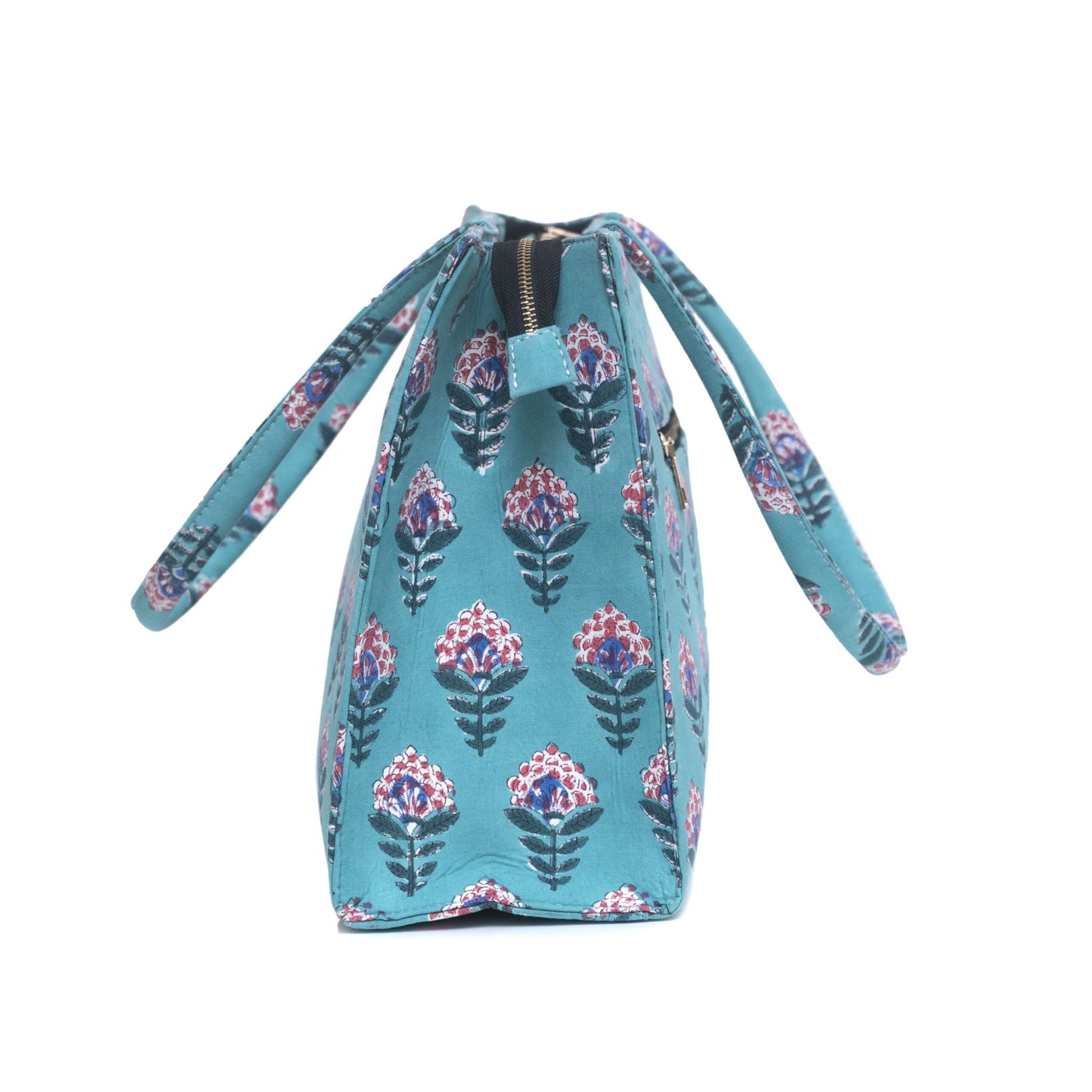 SNAKE CHARM COTTON PRINTED TOTE BAG