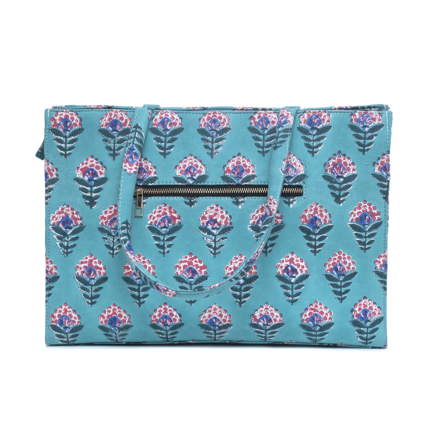 SNAKE CHARM COTTON PRINTED TOTE BAG