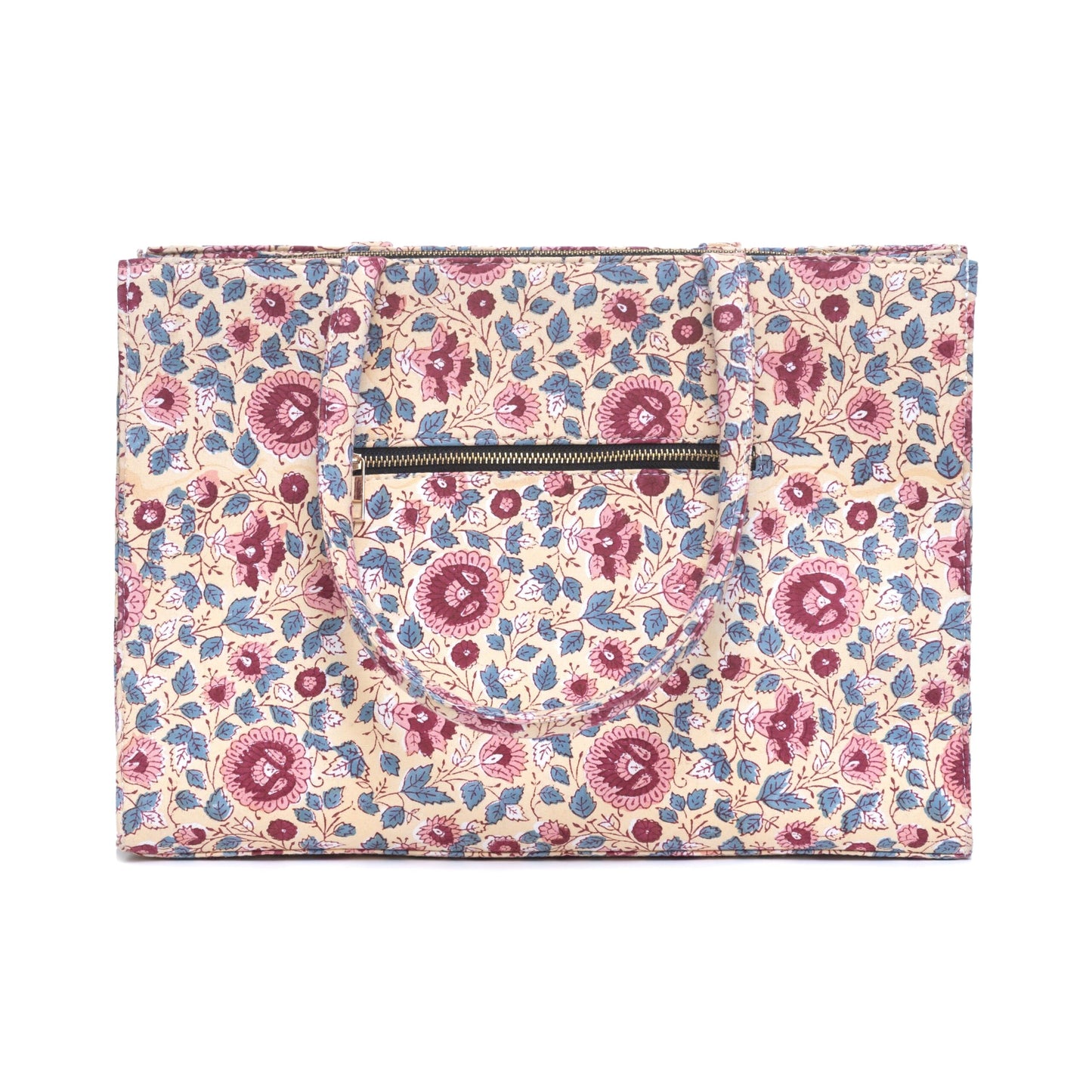 ROOH ROSE COTTON PRINTED TOTE BAG