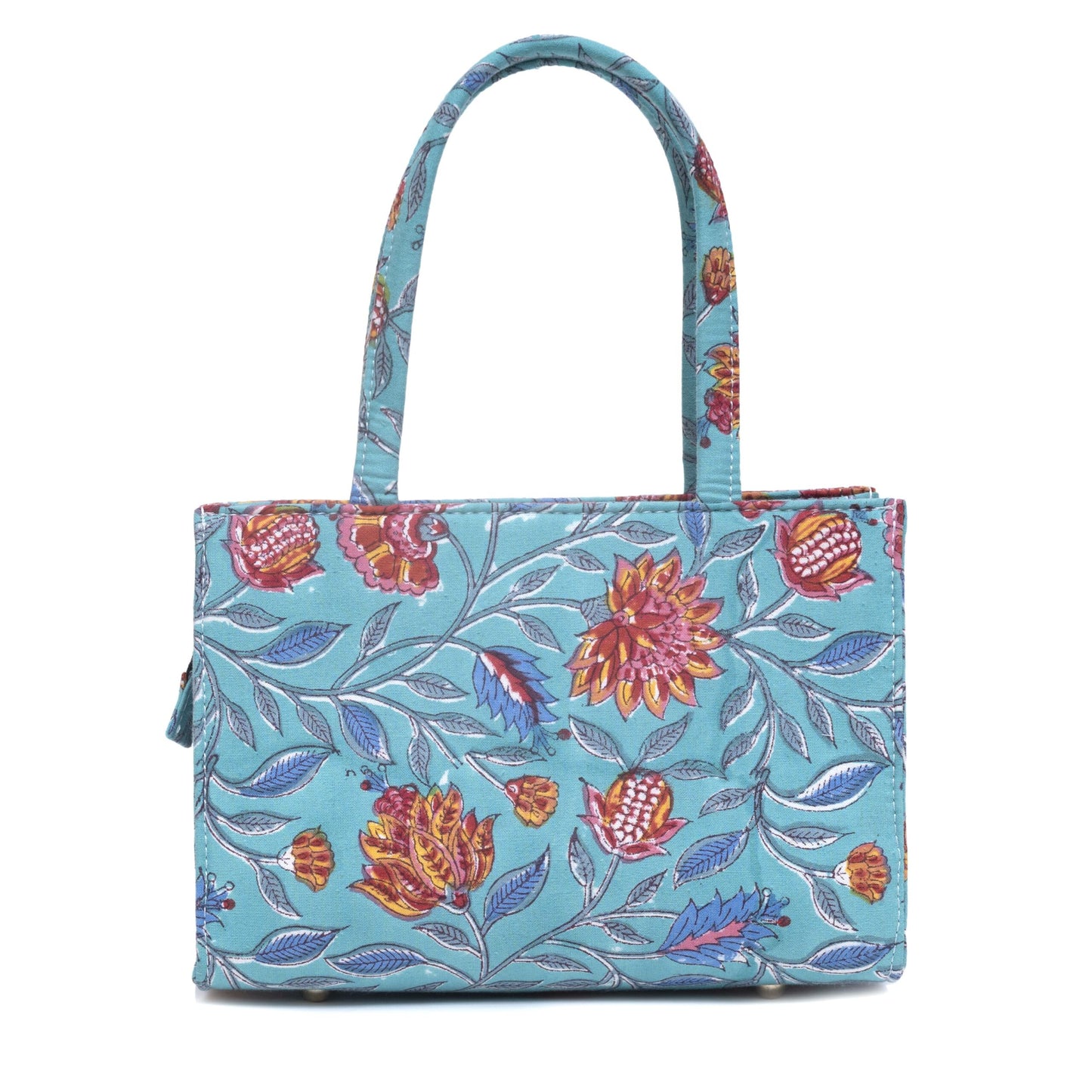 POMGRANATE WORLD COTTON PRINTED TOTE WITH SLING BAG