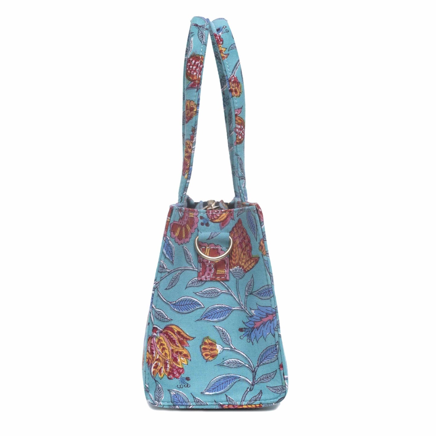 POMGRANATE WORLD COTTON PRINTED TOTE WITH SLING BAG