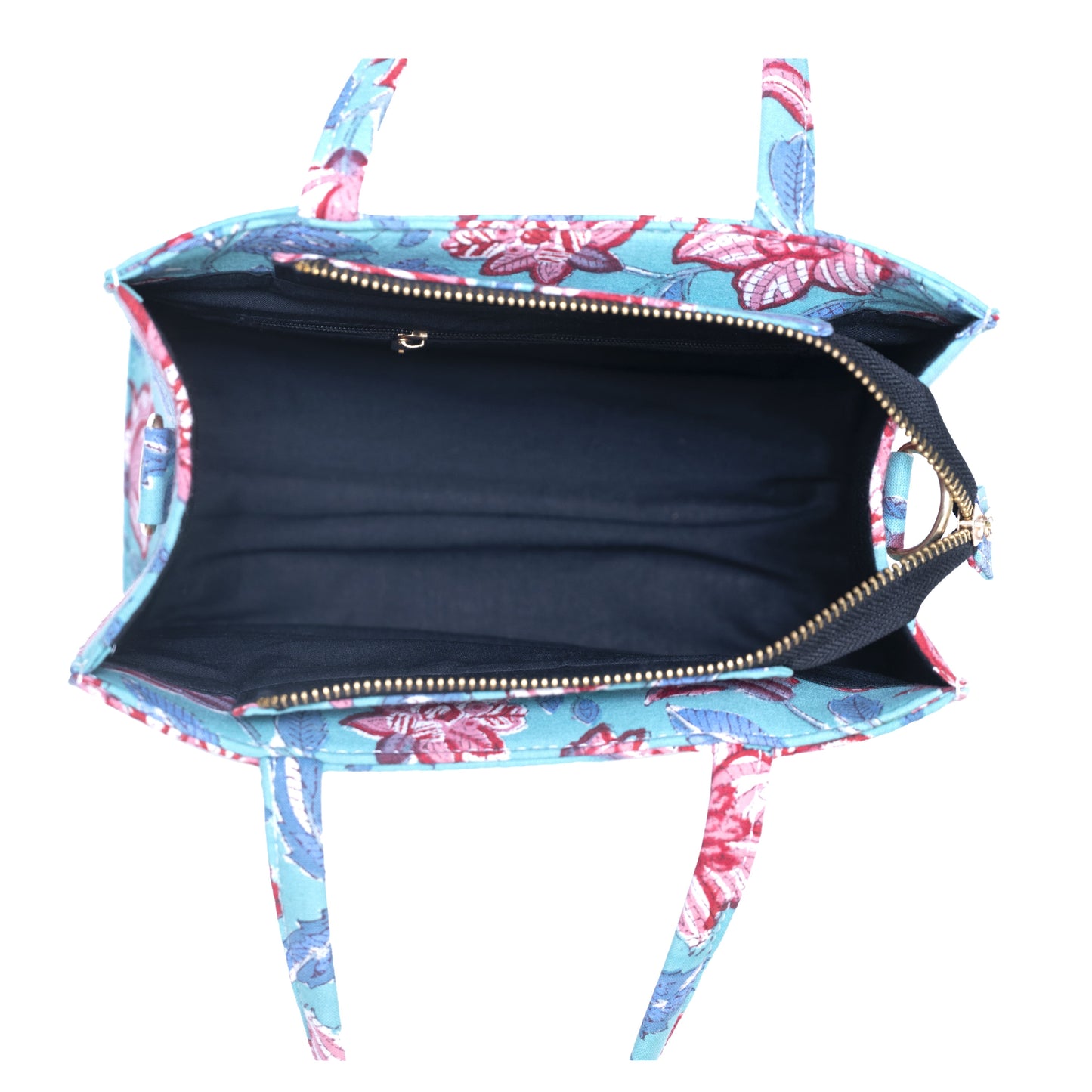 LILY HIBISCUS COTTON PRINTED TOTE WITH BAG