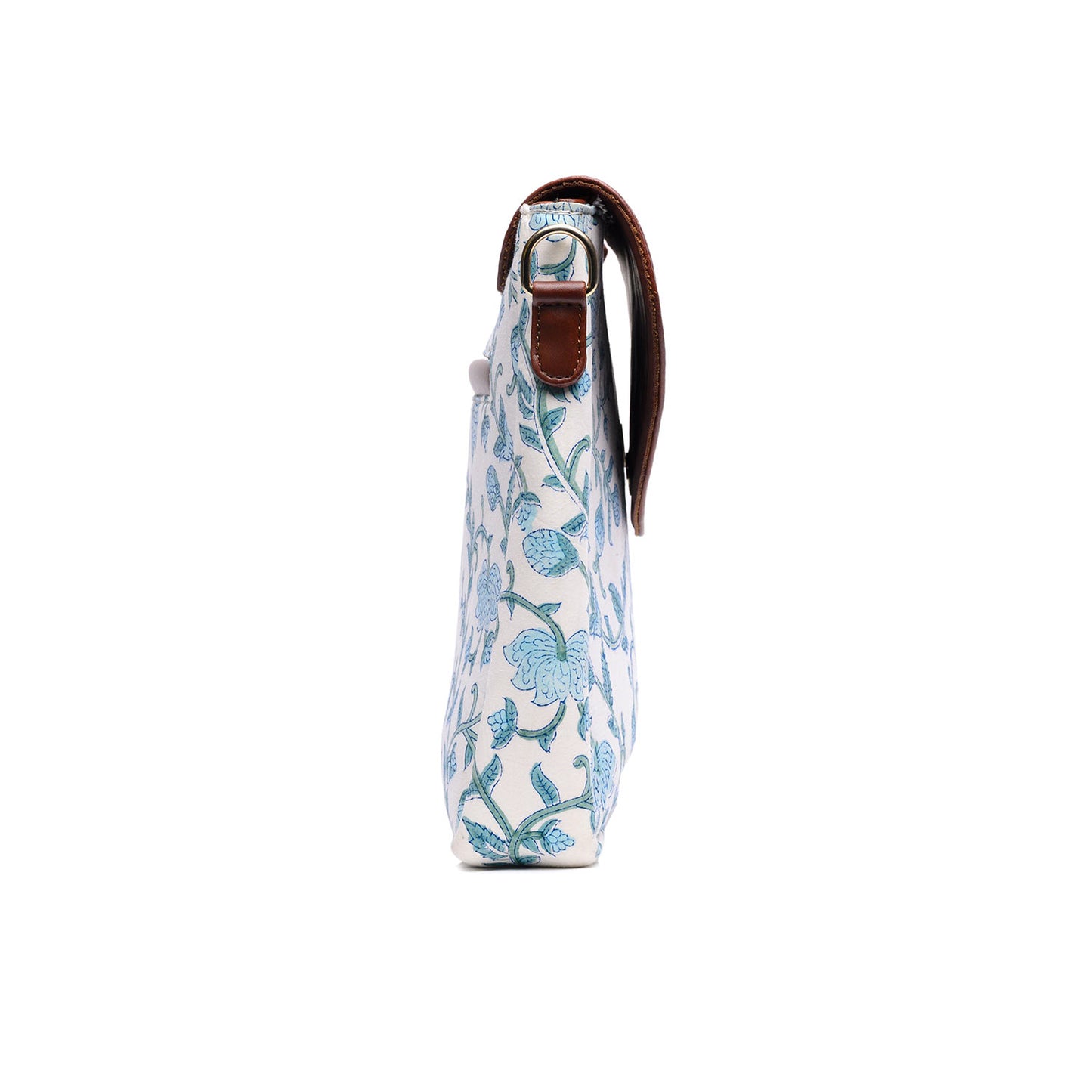 EARTH LOTUS JAAL HAND BLOCK COTTON SLING BAG