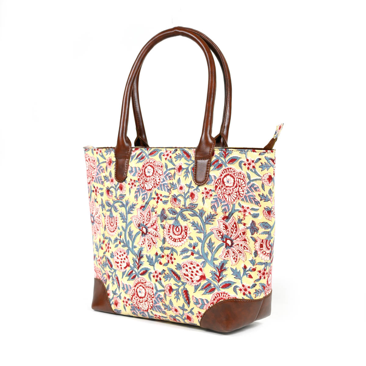 YELLOW TREE OF LIFE TOTE BAG