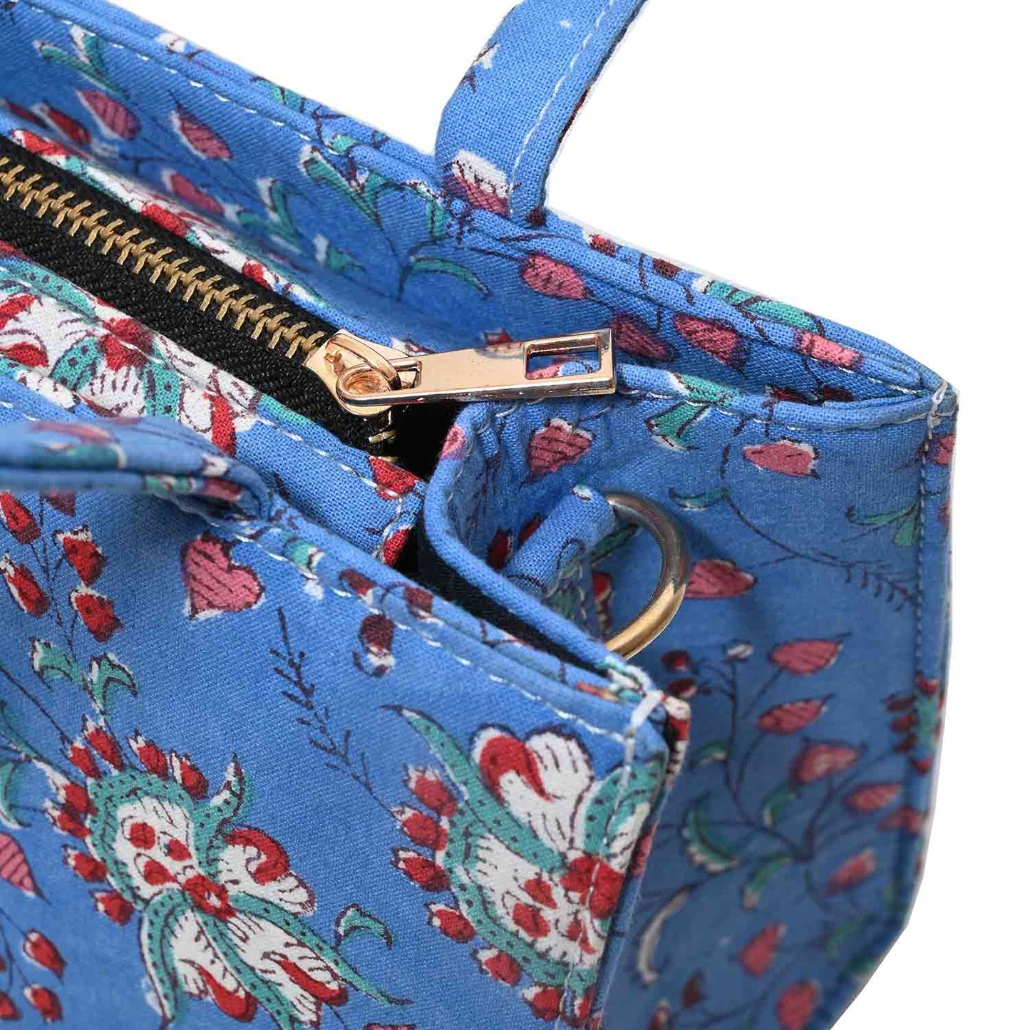OCTOPUS COTTON PRINTED TOTE WITH SLING BAG