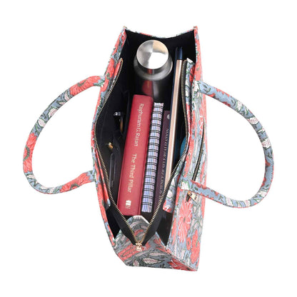 THAI SUN FLOWER COTTON PRINTED TOTE BAG