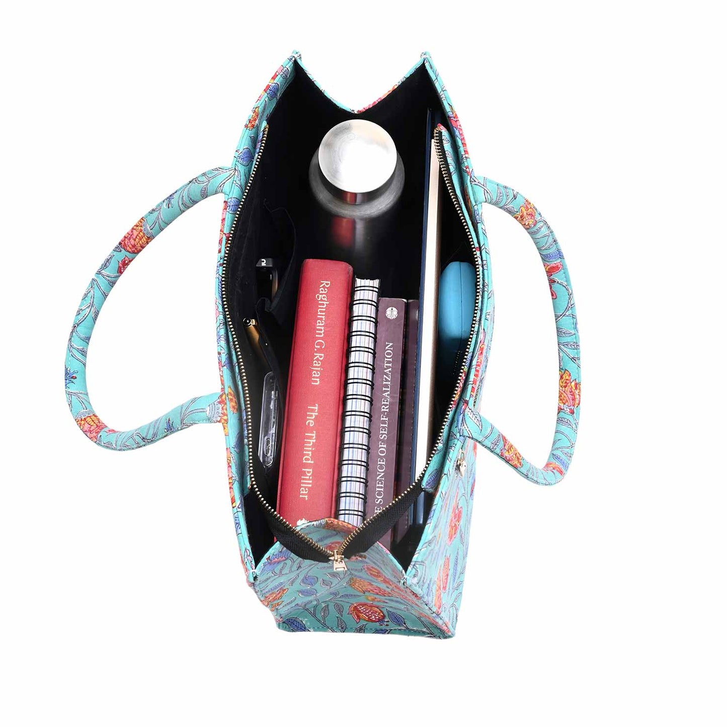 POMGRANATE WORLD COTTON PRINTED TOTE BAG