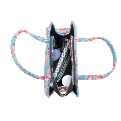 LILY HIBISCUS COTTON PRINTED TOTE WITH BAG