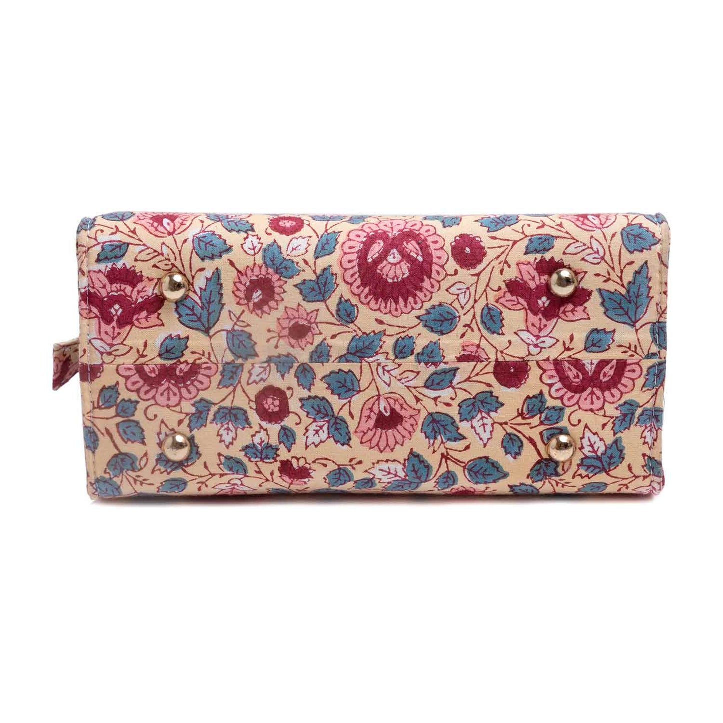 ROOH ROSE COTTON PRINTED TOTE WITH SLING BAG