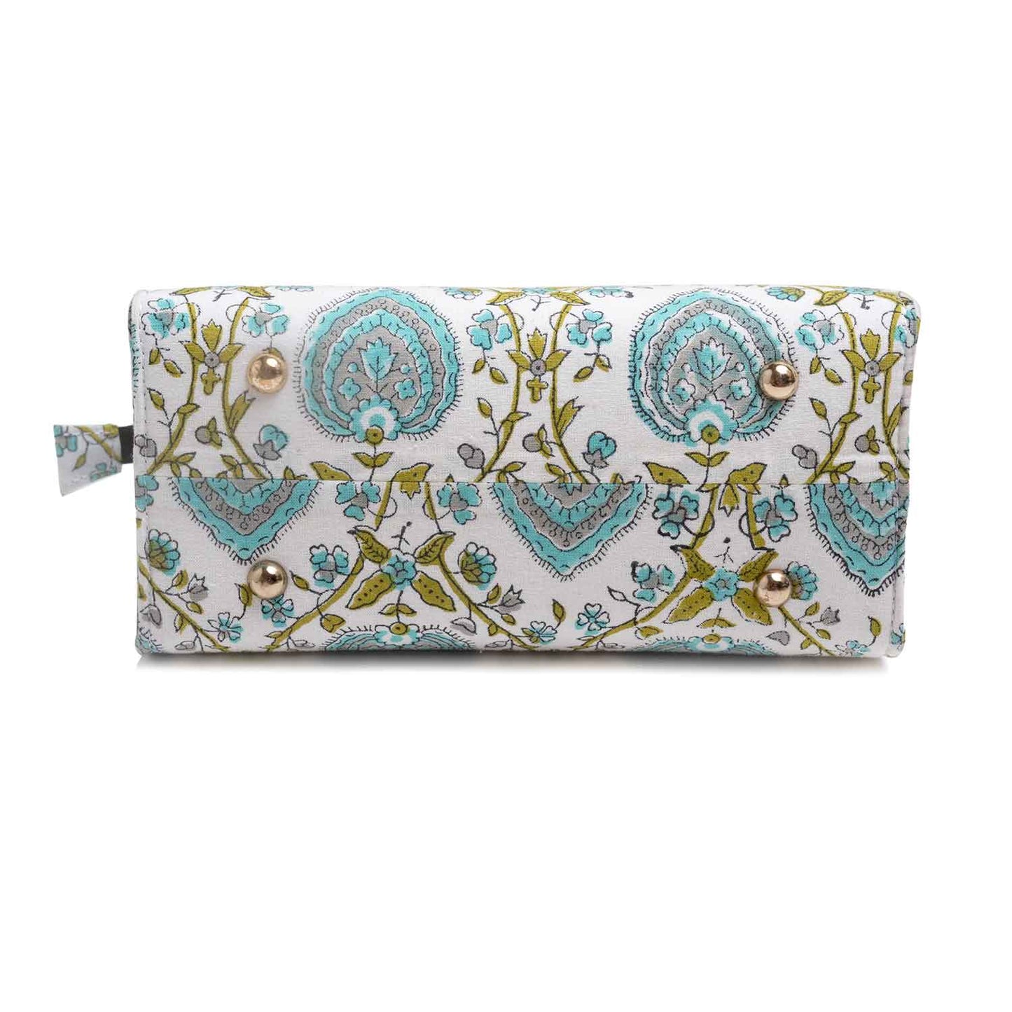 PEEPAL LEAF COTTON PRINTED TOTE WITH SLING BAG