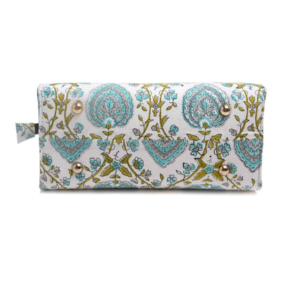 PEEPAL LEAF COTTON PRINTED TOTE WITH SLING BAG