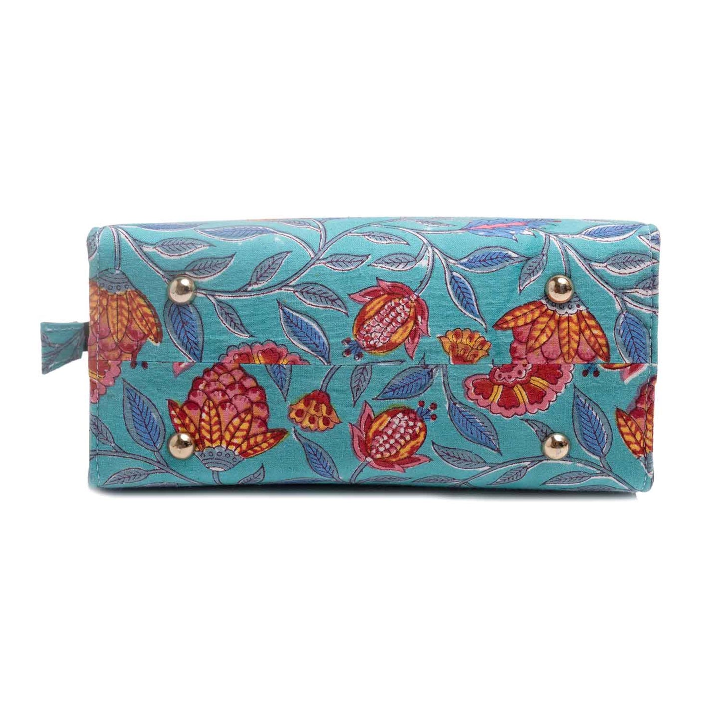 POMGRANATE WORLD COTTON PRINTED TOTE WITH SLING BAG