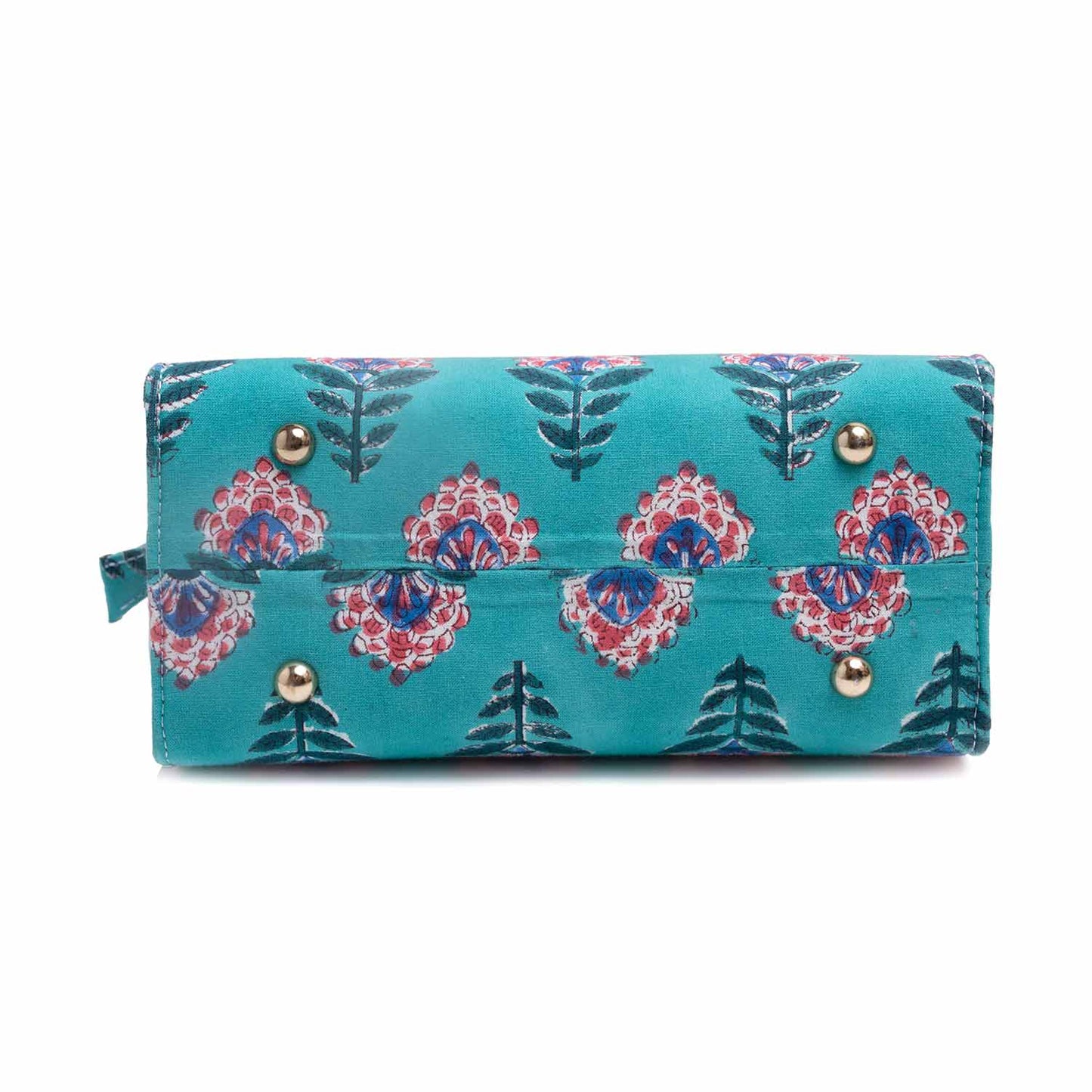 SNAKE CHARM COTTON PRINTED TOTE WITH SLING BAG