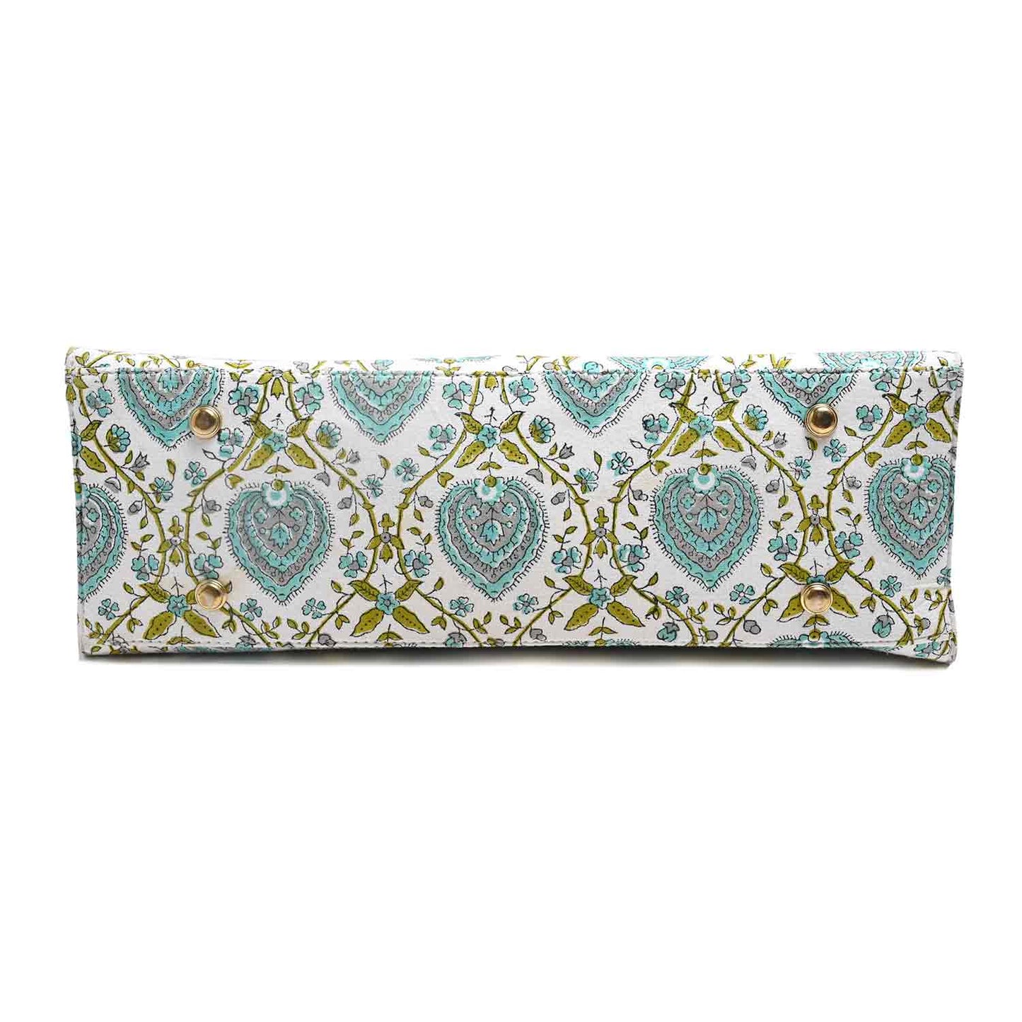 PEEPAL LEAF COTTON PRINTED TOTE BAG