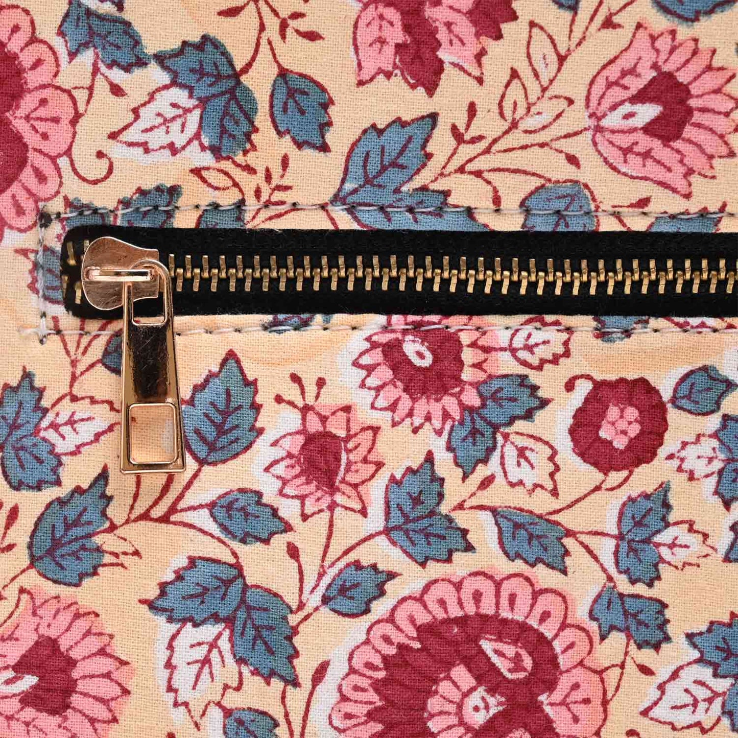 ROOH ROSE COTTON PRINTED TOTE BAG