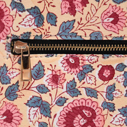 ROOH ROSE COTTON PRINTED TOTE BAG