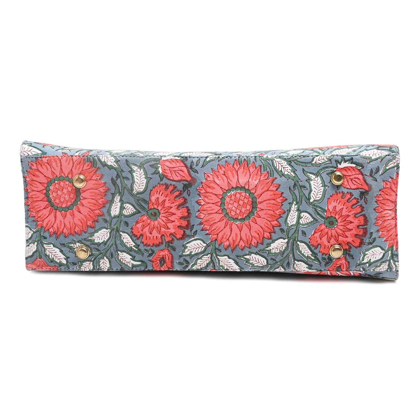 THAI SUN FLOWER COTTON PRINTED TOTE BAG