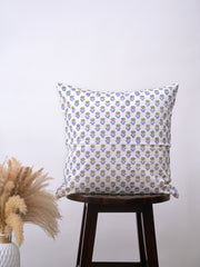 ZAL FLORAL - COTTON  PRINTED  SQUARE CUSHION COVER