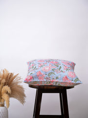 GARLAND FLORAL - COTTON  PRINTED SQUARE CUSHION COVER