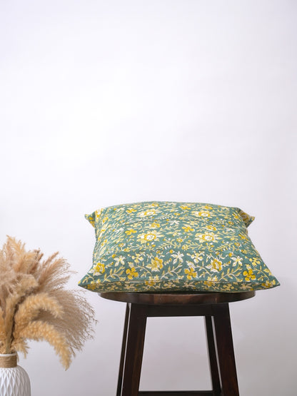 ACHILLES - HAND BLOCK COTTON PRINTED SOFA / LIVING ROOM SQUARE CUSHION COVER (Copy)